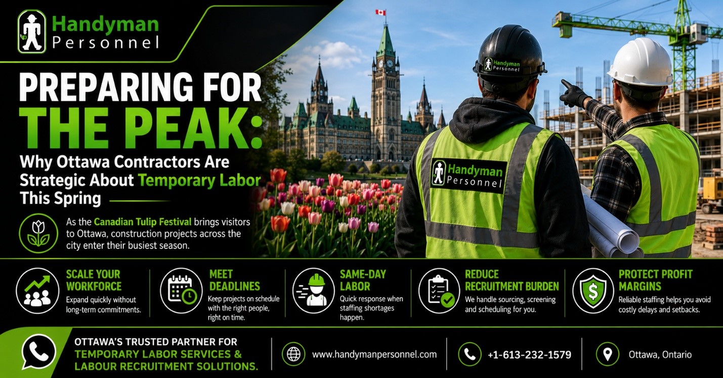 Preparing for the Peak: Why Ottawa Contractors are Strategic About Temporary Labor This Spring